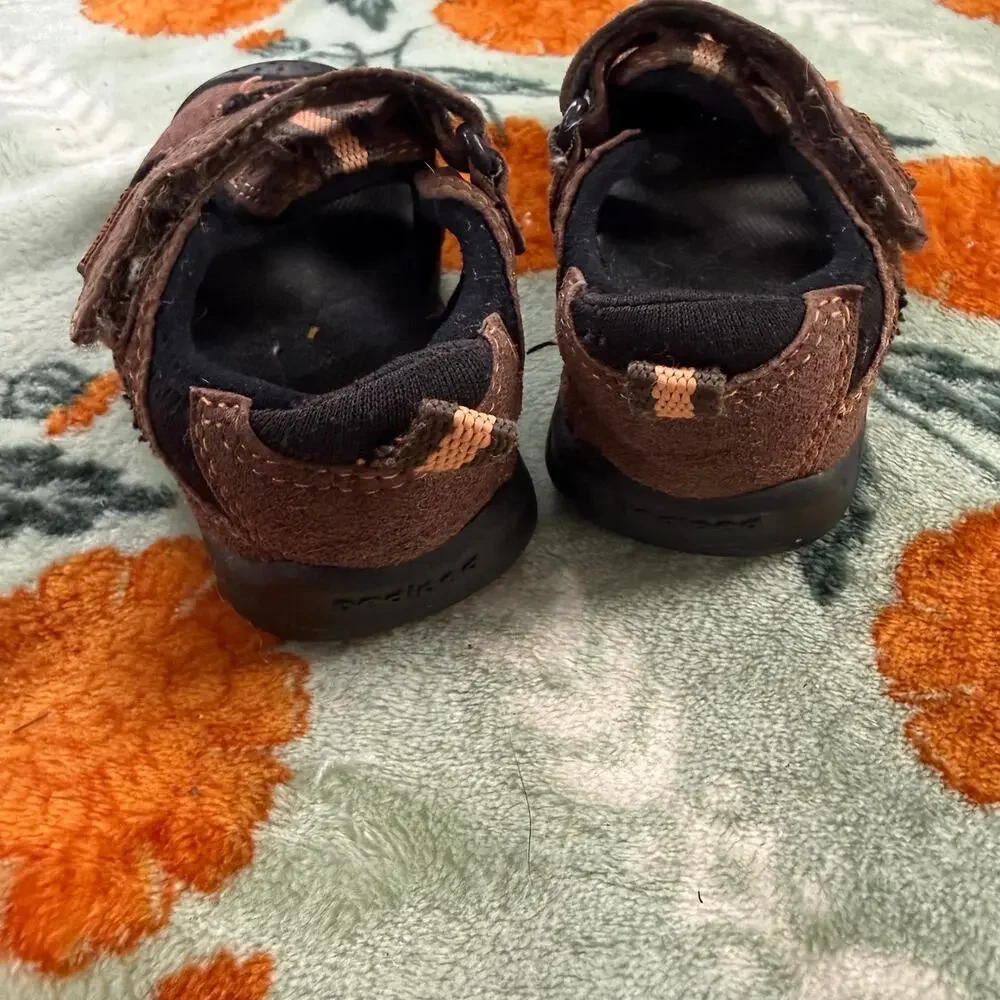 Pediped Flex Amazon Sandals Shoes Brown Size 21 / 5.5 Toddler Boy
